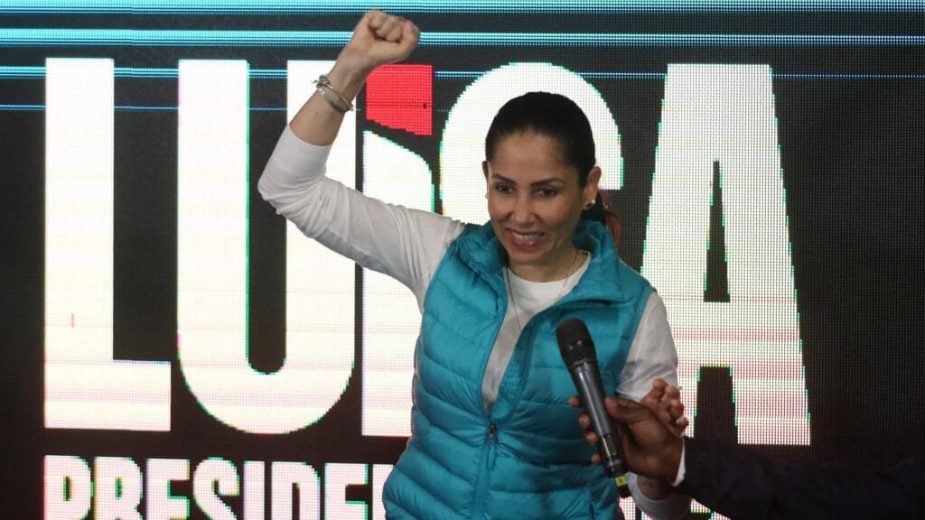 Luisa González, candidata a Presidenta de Ecuador.