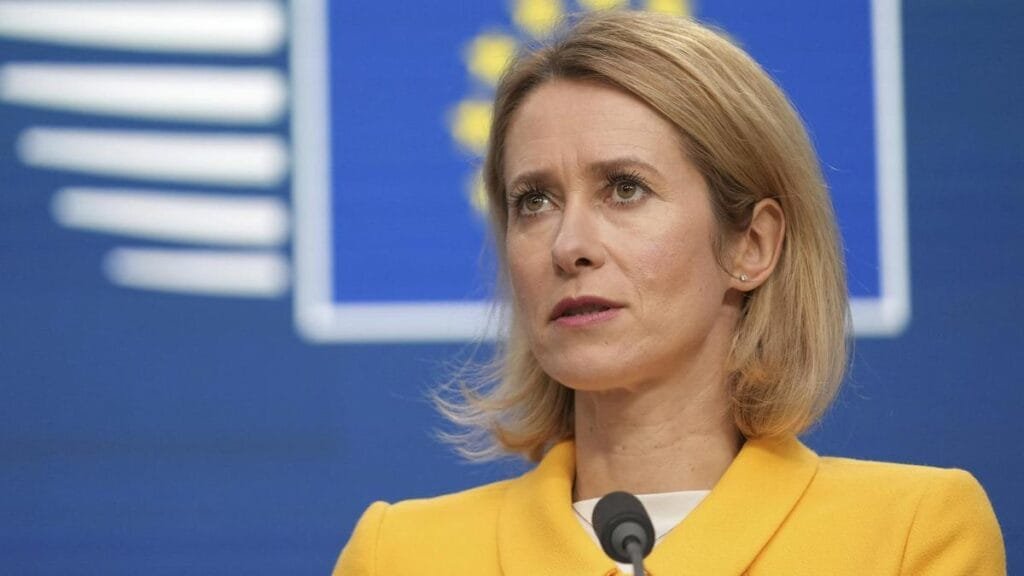 Kaja Kallas, Vicepresidenta de la Comisión Europea.