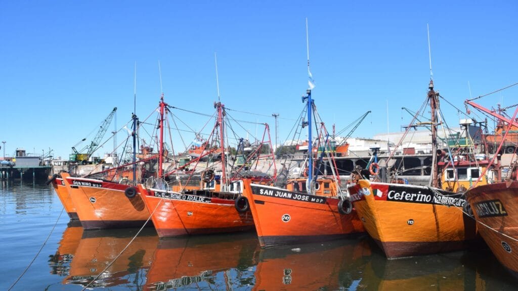 Barcos pesqueros Mar del Plata