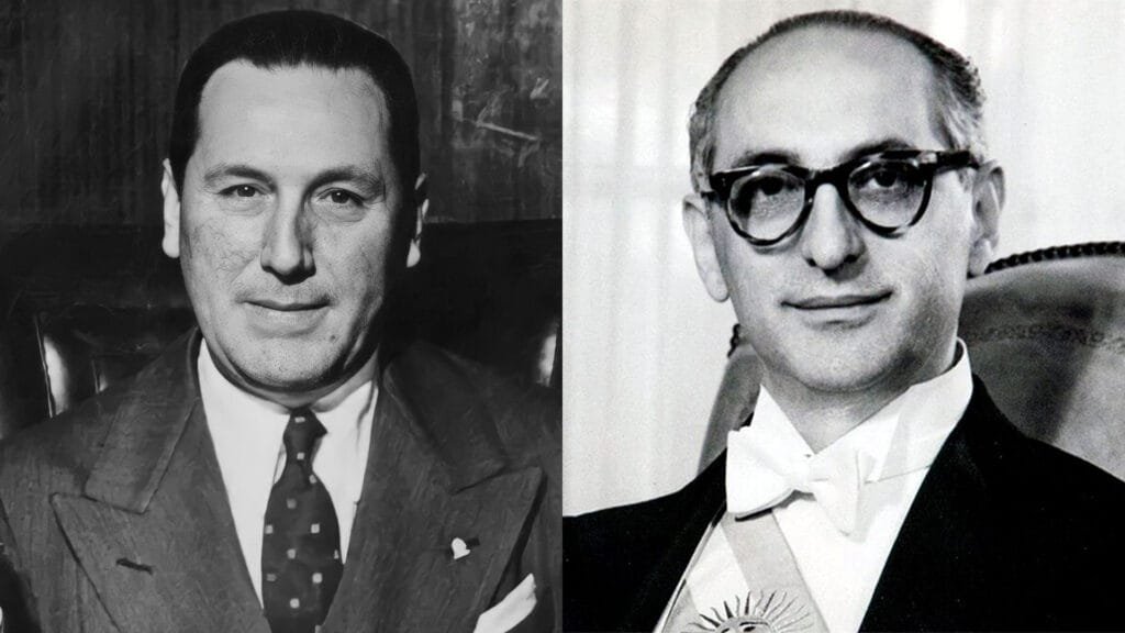 Juan Domingo Perón y Arturo Frondizi